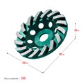KRAFTOOL Turbo ᴓ125 мм алмазная чашка, INDUSTRIAL (33368-125) 00016074029