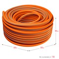 GRINDA FLEX 3, 3/4″, 50 м, 20 атм, из термоэластопласта, трёхслойный, армированный, гибкий, поливочный шланг, PROLine (429008-3/4-50) 00016154521