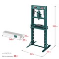 KRAFTOOL PMW-20, 20 т, гидравлический пресс с домкратом и возвратными пружинами (43470-20) 00016719904