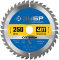 ЗУБР Оптима, 250 x 30 мм, 40Т, пильный диск по дереву, Профессионал (36903-250-30-40) 00018440870