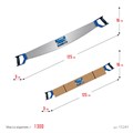ЗУБР Молния 2, 1000 мм, 2 TPI, двуручная пила с пластиковыми рукоятками, Профессионал (15241) 00019569266