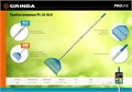 GRINDA PL-22 ALU, 430 х 40 х 1460 мм, 22 зубца, ударопрочный пластик, алюминиевый черенок, грабли веерные пластиковые, PROLine (421819) 00020092960
