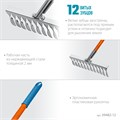 GRINDA PS-12 FIBER, 380 х 100 х 1530 мм, 12 витых зубцов, нержавеющая сталь, фибергласовый черенок, садовые грабли, PROLine (39482-12) 00020093026