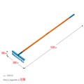 GRINDA PR-12T FIBER, 380 х 100 х 1530 мм, 12 витых зубцов, углеродистая сталь, фибергласовый черенок, садовые грабли, PROLine (39654) 00020093092