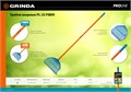 GRINDA PL-22 FIBER, 430 х 40 х 1460 мм, 22 зубца, ударопрочный пластик, фибергласовый черенок, грабли веерные пластиковые, PROLine (421818) 00020116629