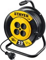 STAYER S-207, ПВС, 2 х 0.75 мм2, 30 м, 2200 Вт, удлинитель на катушке (55073-30) 00020218025