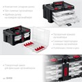 KETER STACKNROLL, 481 х 332 х 233 мм, (19″), пластиковый ящик с 3 органайзерами и 18 ячейками (38406) 00020240797