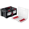 KETER STACKNROLL, 481 х 332 х 233 мм, (19″), пластиковый ящик с 3 органайзерами и 18 ячейками (38406) 00020240797