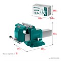 KRAFTOOL GRAND, 200 мм, слесарные тиски (32702-200) 00021090243