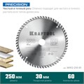 KRAFTOOL Precision, 250 х 30 мм, 60Т, пильный диск по дереву (36952-250-30) 00021515419