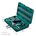 KRAFTOOL X-Drive, 57 предм., (1/4″), универсальный набор инструмента (27885-H57) 00021521640