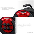 MIRAX ПВС, 3 х 2.5 мм2, 30 м, 3500 Вт, IP44, силовой удлинитель на катушке (55051-30) 00021889923