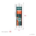 KRAFTOOL PANZER, 300 мл, черный, термостойкий силиконовый герметик (41259-4) 00022345289