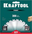KRAFTOOL Fast, 300 х 32 мм, 32Т, пильный диск по дереву (36950-300-32) 00022766405