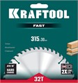 KRAFTOOL Fast, 315 х 30 мм, 32Т, пильный диск по дереву (36950-315-30) 00022766406