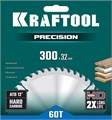KRAFTOOL Precision, 300 х 32 мм, 60Т, пильный диск по дереву (36952-300-32) 00022766841