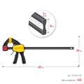 STAYER Hercules, 300/480 мм, пистолетная струбцина, Professional (32242-30) 00023061461