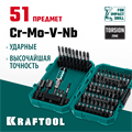 KRAFTOOL Impact-51, 51 шт, набор ударных бит (26066-H51) 00023545038