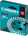 СИБИН Турбо, d 125 мм, сегментированная алмазная шлифовальная чашка (33440-125) 00023685063