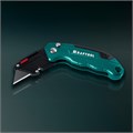KRAFTOOL Helfer, компактный складной нож с трапециевидным лезвием, тип А24 (09242) 00024559999