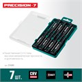 KRAFTOOL Precision 7, 7 предм., Набор отверток (25686) 00024562714