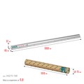 KRAFTOOL KRAFT-LINE, 1.0 м, усиленная алюминиевая линейка со стальной направляющей (34275-100) 00025256403
