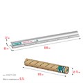 KRAFTOOL KRAFT-LINE, 0.6 м, усиленная алюминиевая линейка со стальной направляющей (34275-60) 00025593303