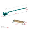 KRAFTOOL 16 PT, плавный гиб, на подшипнике, ручной станок для гибки арматуры (23306) 00026575399