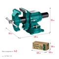 KRAFTOOL 3D Multi-Purpose, 125 мм, Чугунные слесарные тиски (32706-125) 00026718188