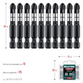 KRAFTOOL Impact PH 3, 50 мм, 10 шт, Ударные биты (26191-3-50-S10) 00026812791