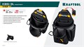 KRAFTOOL KBS-3L пояс монтажника, в комплекте: пояс монтажника и 2 большие сумки (38761) 00026916972