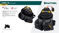 KRAFTOOL KBS-3L пояс монтажника, в комплекте: пояс монтажника и 2 большие сумки (38761) 00026916972