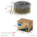 ЗУБР CNW 65 х 2.8 мм, барабанные гвозди рифленые, 6000 шт (305382-65) 00028122808