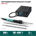 KRAFTOOL KPI-10, 50 - 480°C, 100 Вт, 3 жала Т12, программируемая паяльная станция (55343) 00029137387