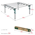 KRAFTOOL TTL-180 180х140х70 см, макс 250 кг, стол для работ с крупноформатными листовыми материалами (33253-180) 00030793789
