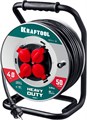 KRAFTOOL HEAVY DUTY 4.0, КГ 3х2.5 50м 4000Вт IP44, силовой удлинитель на стальной катушке (55086-50) 00030828115