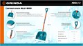 GRINDA Alu-600, снеговая лопата, алюминиевый черенок, пластиковый ковш 590мм (39942) PROLine 00031151646