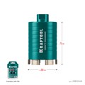 KRAFTOOL DIAMOND d 68 мм (сухое сверление с микроударом, глубина сверления 75 мм, лазерная сварка), Алмазная Коронка для подрозетников (29820-68) 00031312898