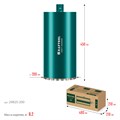 KRAFTOOL DIAMOND 200 мм (450 мм, 1 1/4″, лазерная сварка, сухое сверление с микроударом), алмазная коронка по железобетону (29825-200) 00031312923