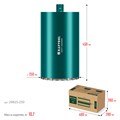 KRAFTOOL DIAMOND 250 мм (450 мм, 1 1/4″, лазерная сварка, сухое сверление с микроударом), алмазная коронка по железобетону (29825-250) 00031312924