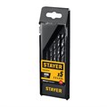 STAYER НЕХ-1/4″, 5 шт, набор сверл по металлу для винтовёртов и шуруповертов IMPACT READY (29603-H5) 00031315954