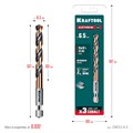 KRAFTOOL НЕХ-1/4″, d 6.5 х 107 мм, сверло по металлу для винтовёртов и шуруповертов IMPACT READY (29652-6.5) 00031316261