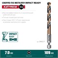 KRAFTOOL НЕХ-1/4″, d 7.0 х 109 мм, сверло по металлу для винтовёртов и шуруповертов IMPACT READY (29652-7) 00031316262