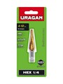 URAGAN 4-12мм, 9 ступеней, винтовая спираль, сверло ступенчатое(29658-4-12-9) 00031316399