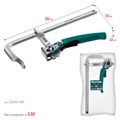 KRAFTOOL KLF-200, 200/80 мм, струбцина быстрозажимная (32020-200) 00031320676