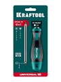 KRAFTOOL Universal-12, PH 0-1-2-3-4, PZ 1-2-3-4, SL 5, 6, 8 мм, 12-в-1, универсальная переставная отвертка с двусторонним стержнем (26168) 00031358207