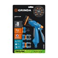 GRINDA B-812, питолет поливочный B-8, коннектор 1/2, конектор 1/2 с автостопом, адаптер с внутр. резьбой 1/2 х 3/4, набор поливочный PROLine (429114) 00035378233