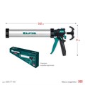 KRAFTOOL Ultra 600 мл, закрытый пистолет для герметика (06677-60) 00036435052