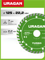 URAGAN TURBO 125 мм, диск алмазный отрезной сегментированный (36706-125) 00039543728