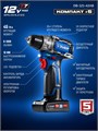 ЗУБР КОМПАКТ #5, набор: дрель-шуруповерт + мини УШМ, BRUSHLESS, 12 В, 45 Н·м, 2 АКБ тип Т7 (4 и 2 А·ч), кейс, Профессионал (DB-121-42AB) 00039855474